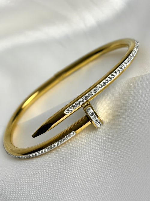 The Aurelia Nail Bracelet - Gold