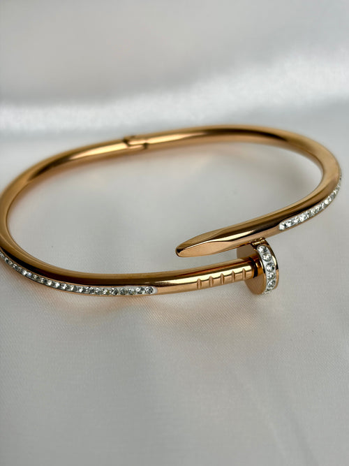 The Aurelia Nail Bracelet - Rose Gold